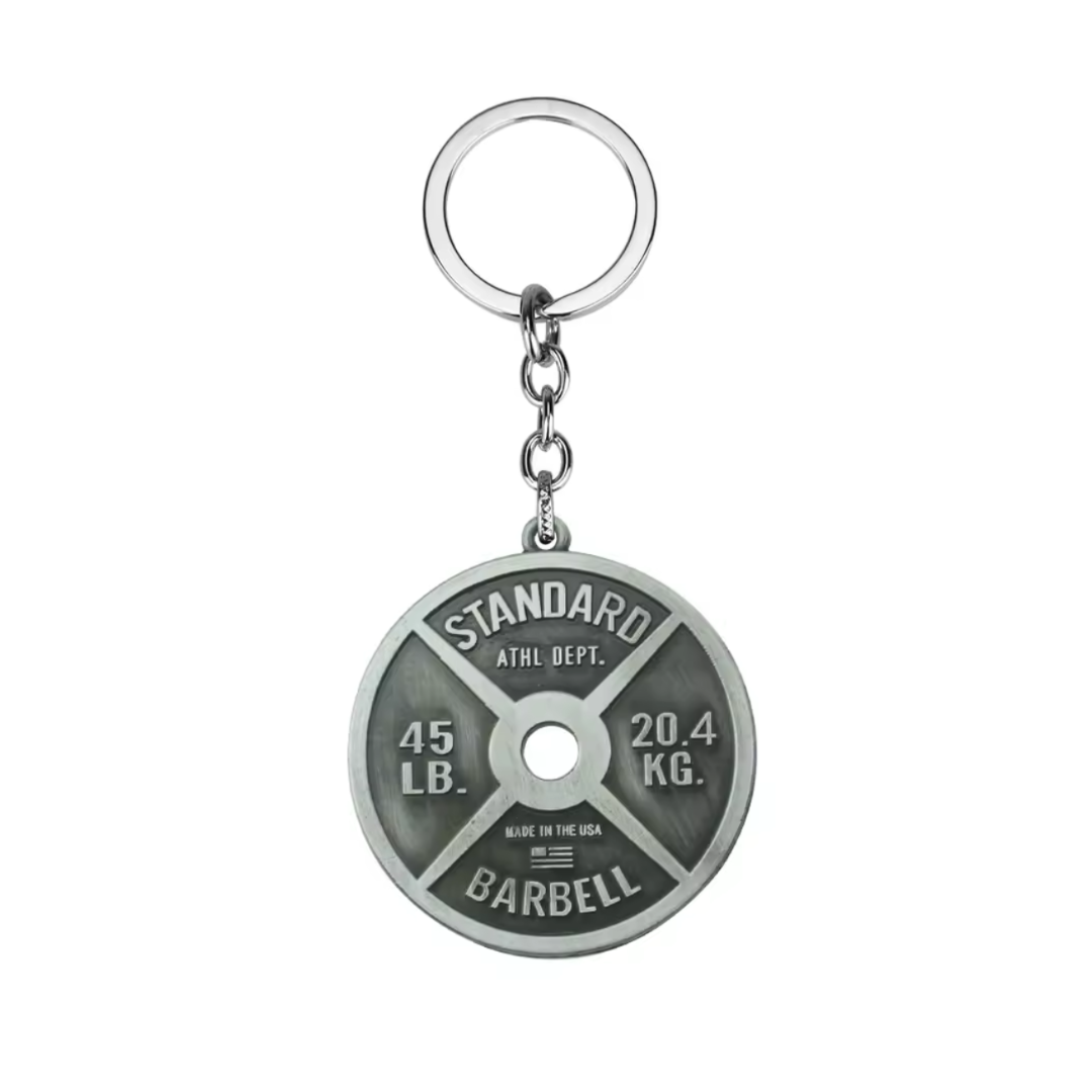 Mini llavero de disco metalico