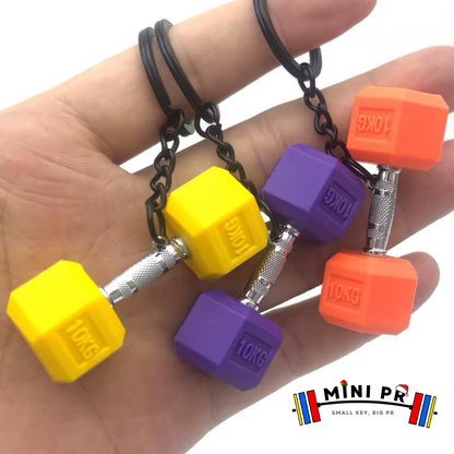 Mini llavero de mancuerna