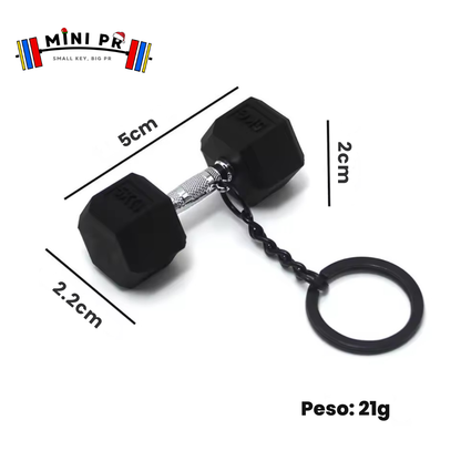 Mini llavero de mancuerna