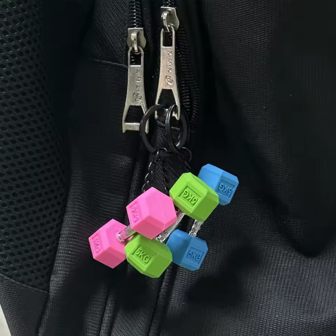 Mini llavero de mancuerna