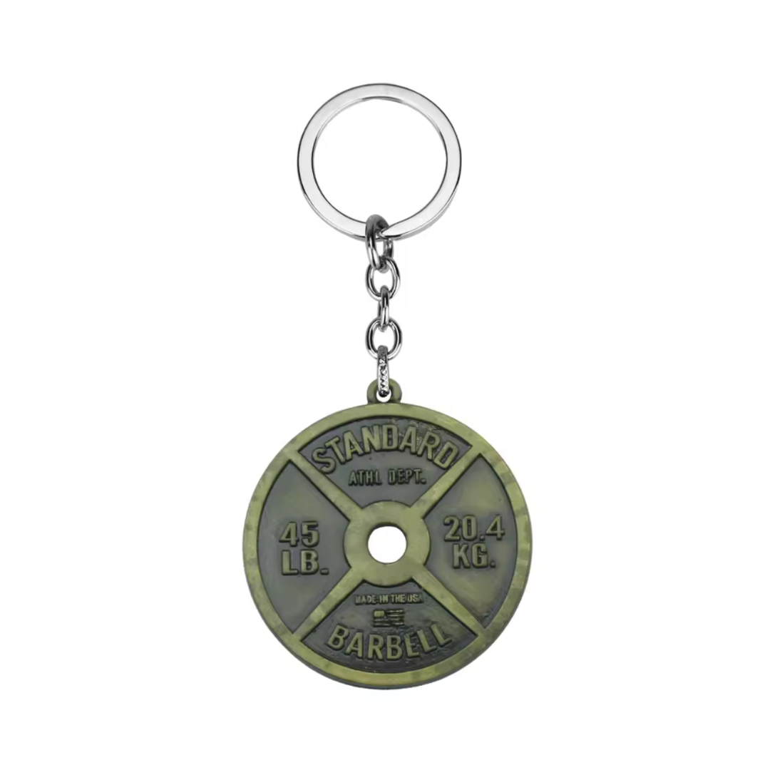 Mini llavero de disco metalico