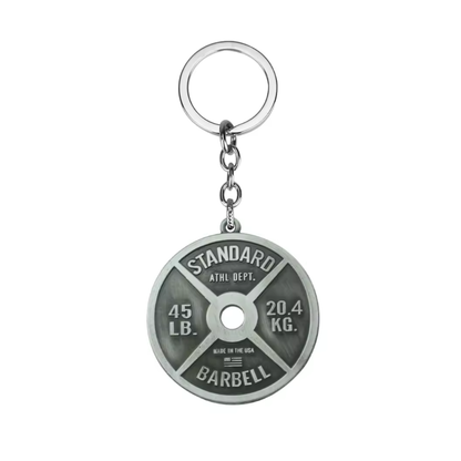 Mini llavero de disco metalico