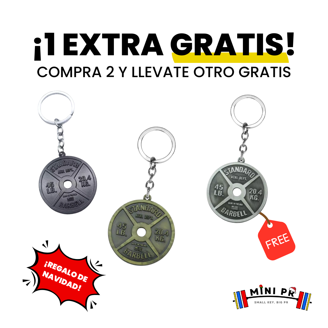 Mini llavero de disco metalico